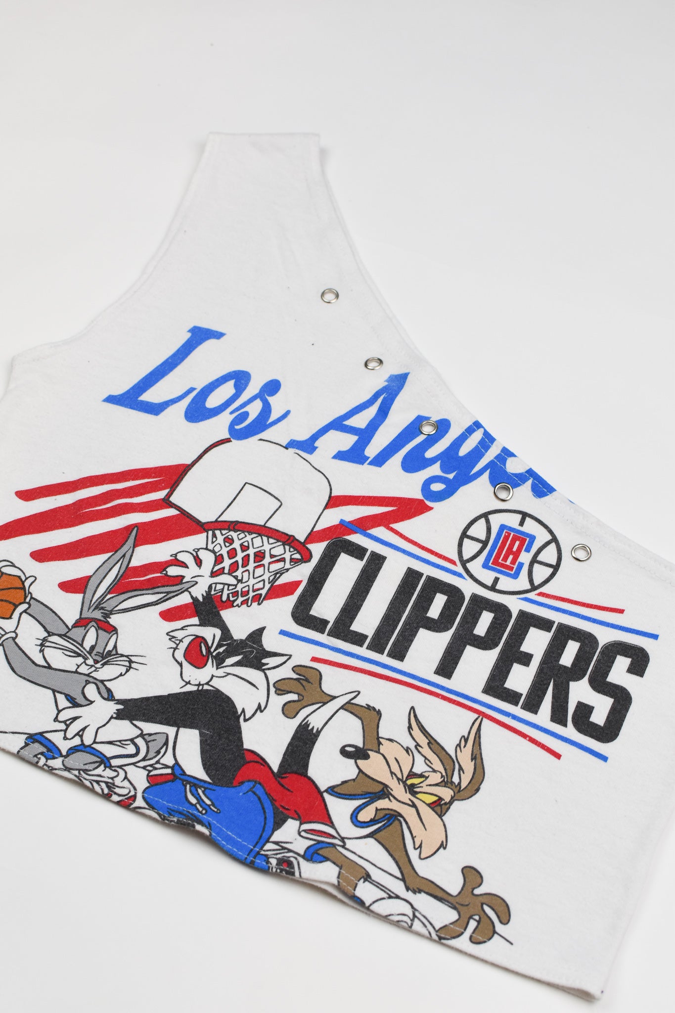 Upcycled Clippers One Shoulder Tank Top