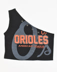 Upcycled Orioles One Shoulder Tank Top