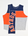 Upcycled Astros Scrappy Tank Top