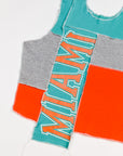 Upcycled Miami. Scrappy Tank Top