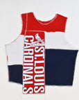 Upcycled Cardinals Scrappy Tank Top