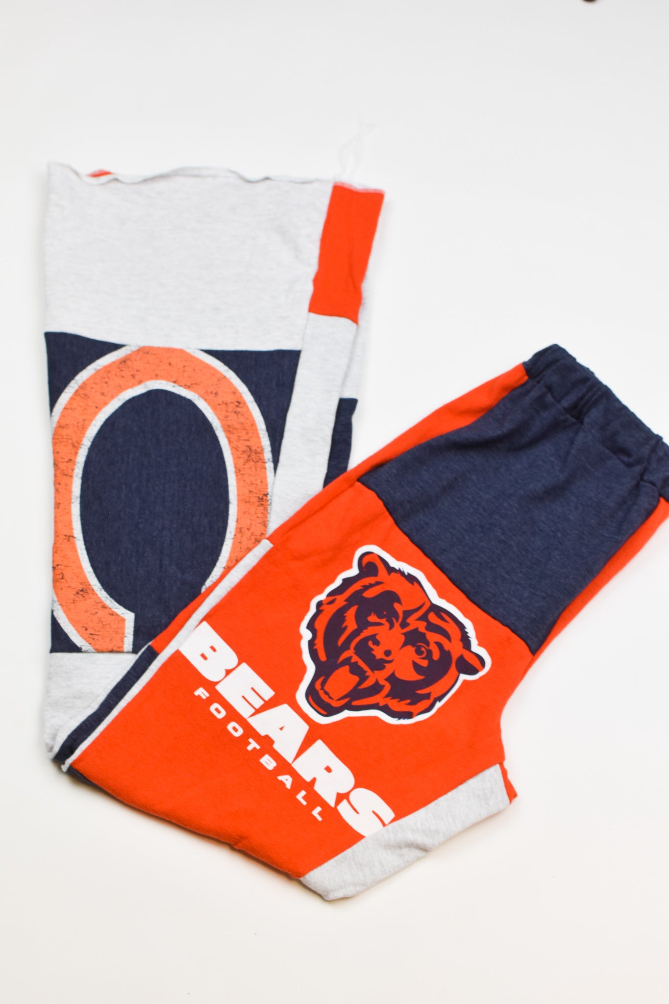 Upcycled Bears Patch Flare Pants