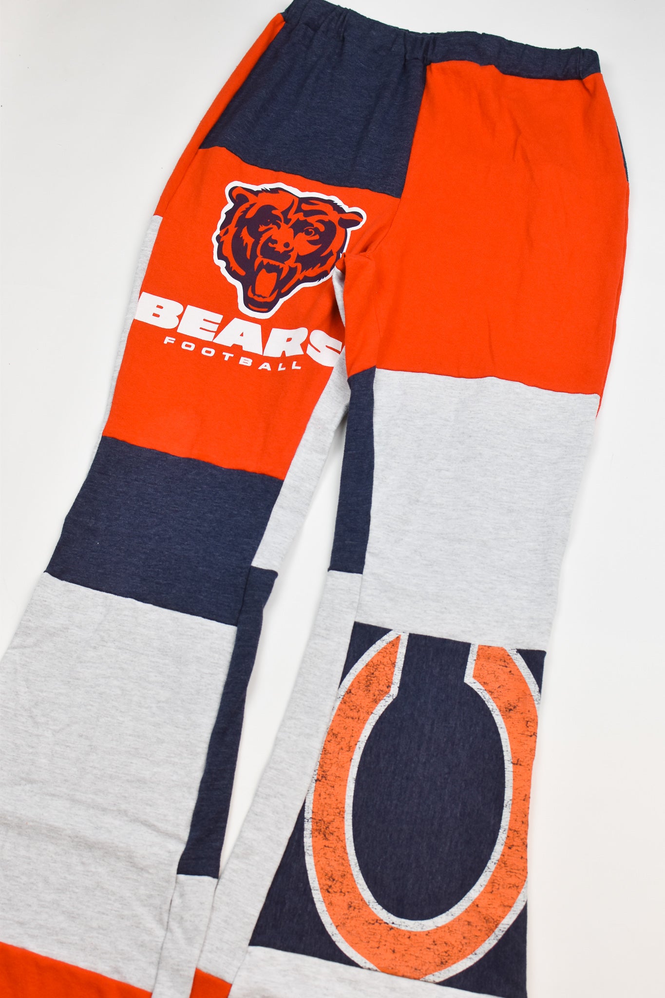 Upcycled Bears Patch Flare Pants