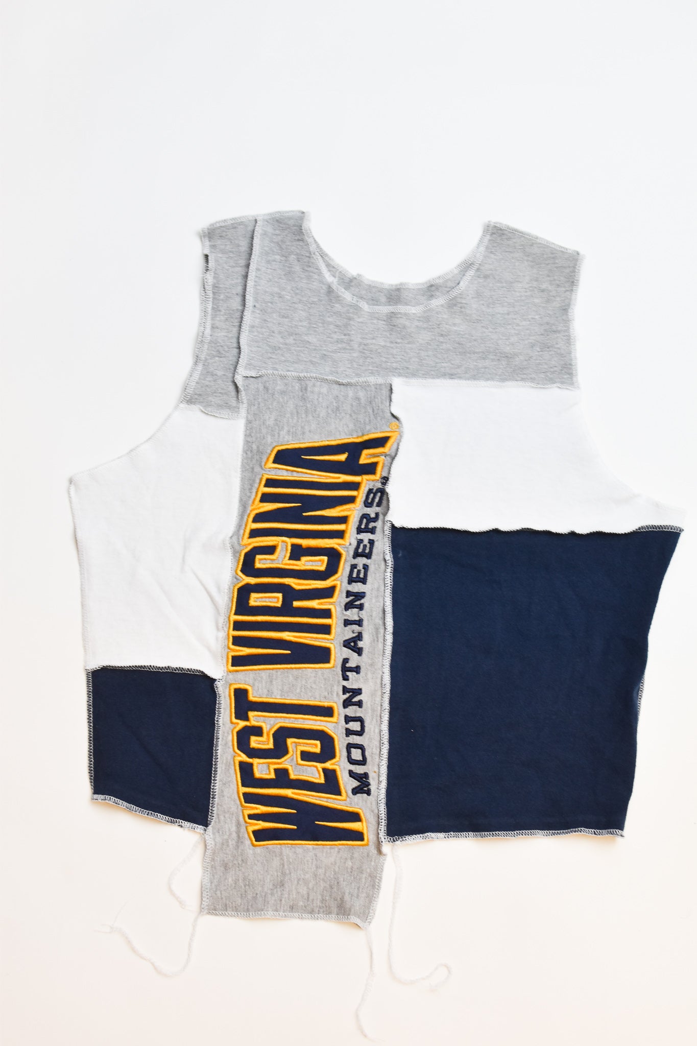 Upcycled West Virginia Scrappy Tank Top