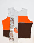 Upcycled Browns Scrappy Tank Top