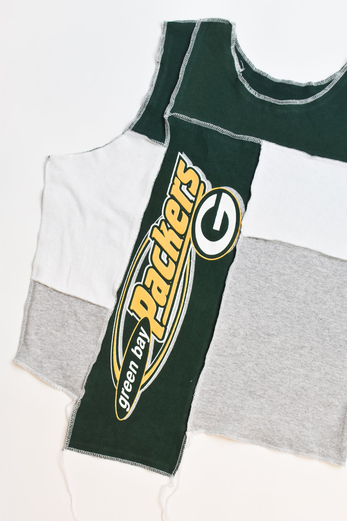 Upcycled Packers Scrappy Tank Top