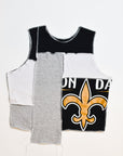 Upcycled Saints Scrappy Tank Top