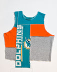 Upcycled Dolphins Scrappy Tank Top