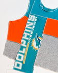 Upcycled Dolphins Scrappy Tank Top