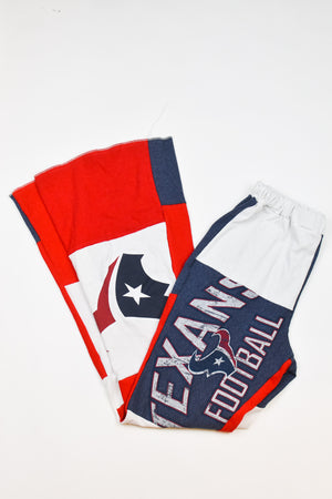 Upcycled Texans Patch Flare Pants