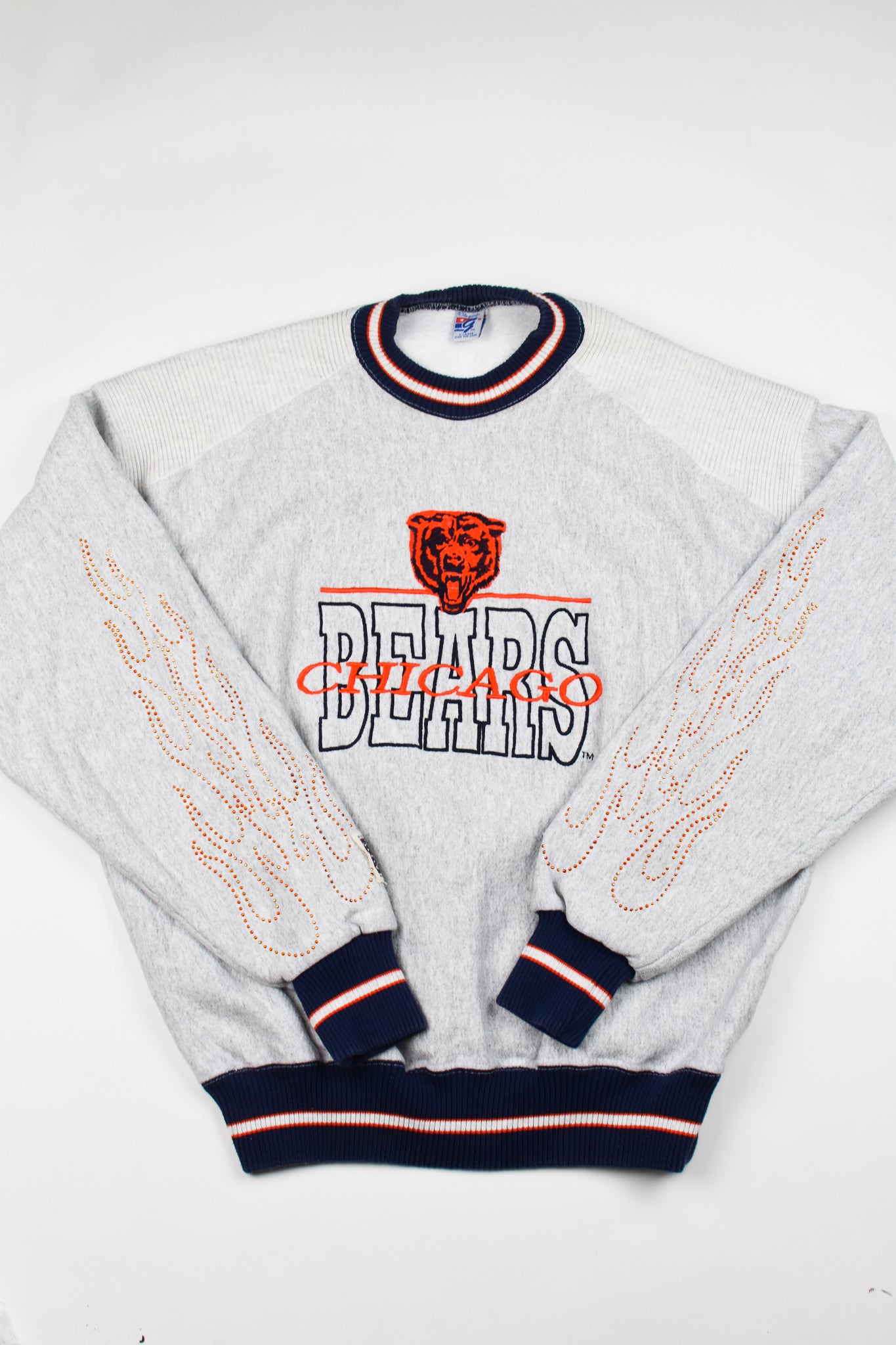 Upcycled Vintage Bears Flame Sweatshirt