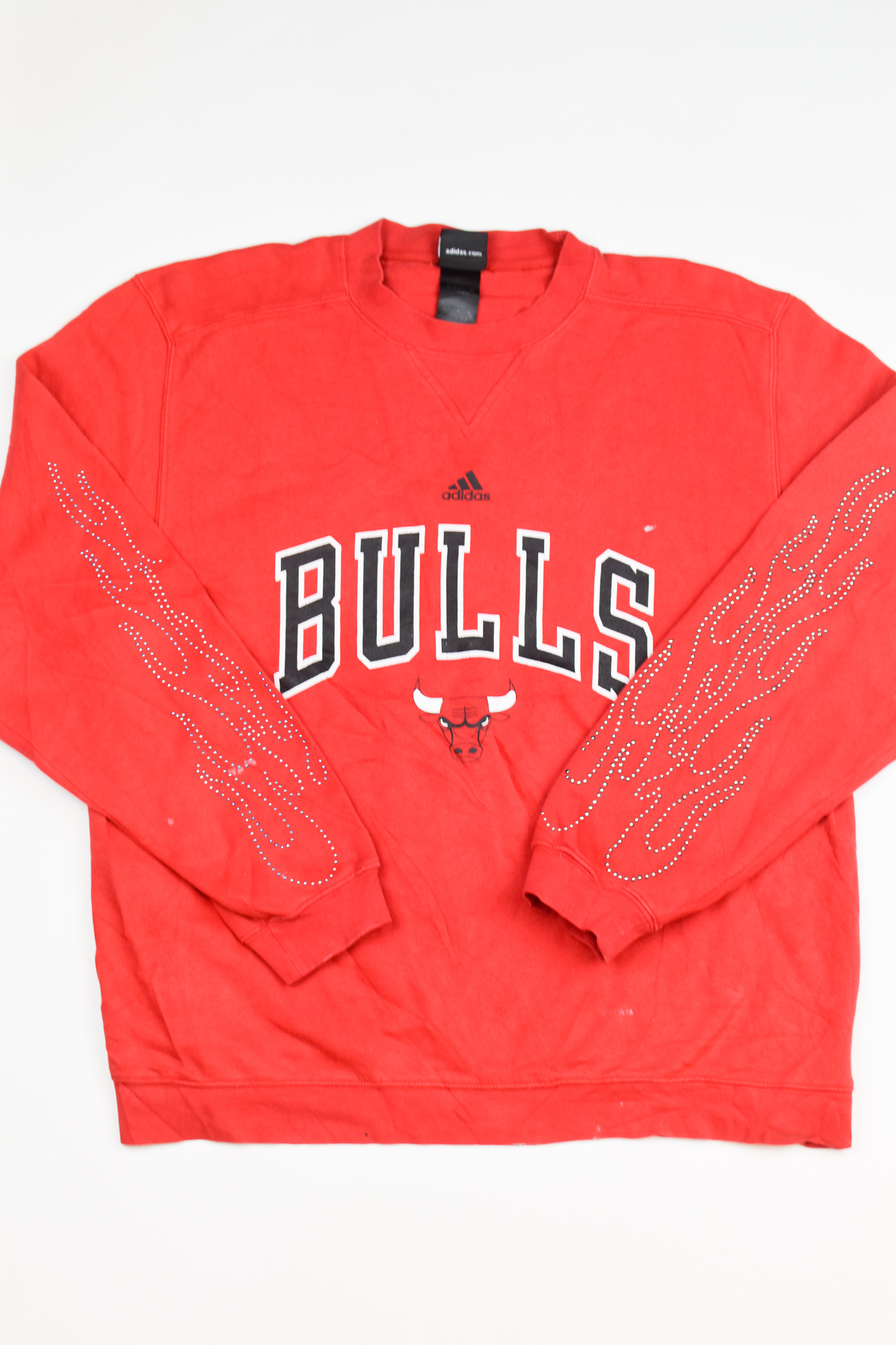 Upcycled Vintage Bulls Flame Sweatshirt