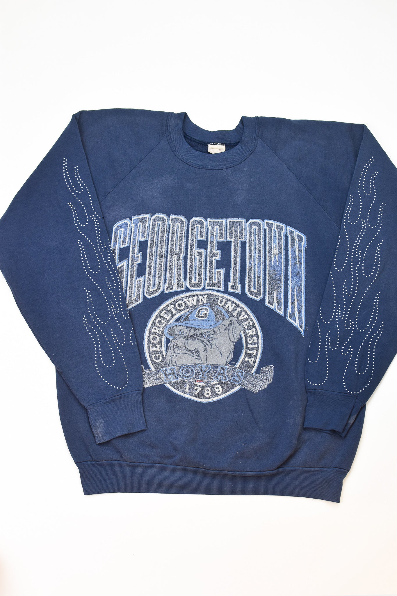 Upcycled Vintage Georgetown Flame Sweatshirt