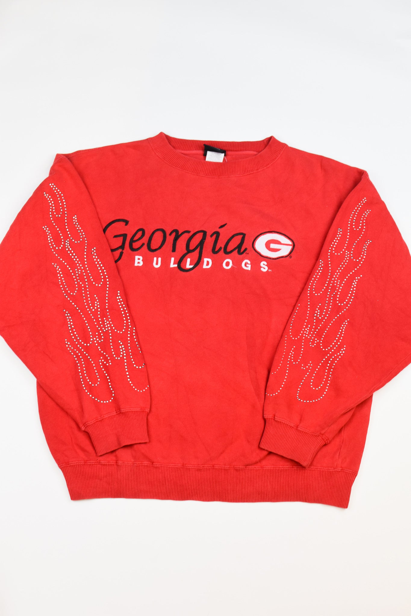 Upcycled Georgia Flame Sweatshirt