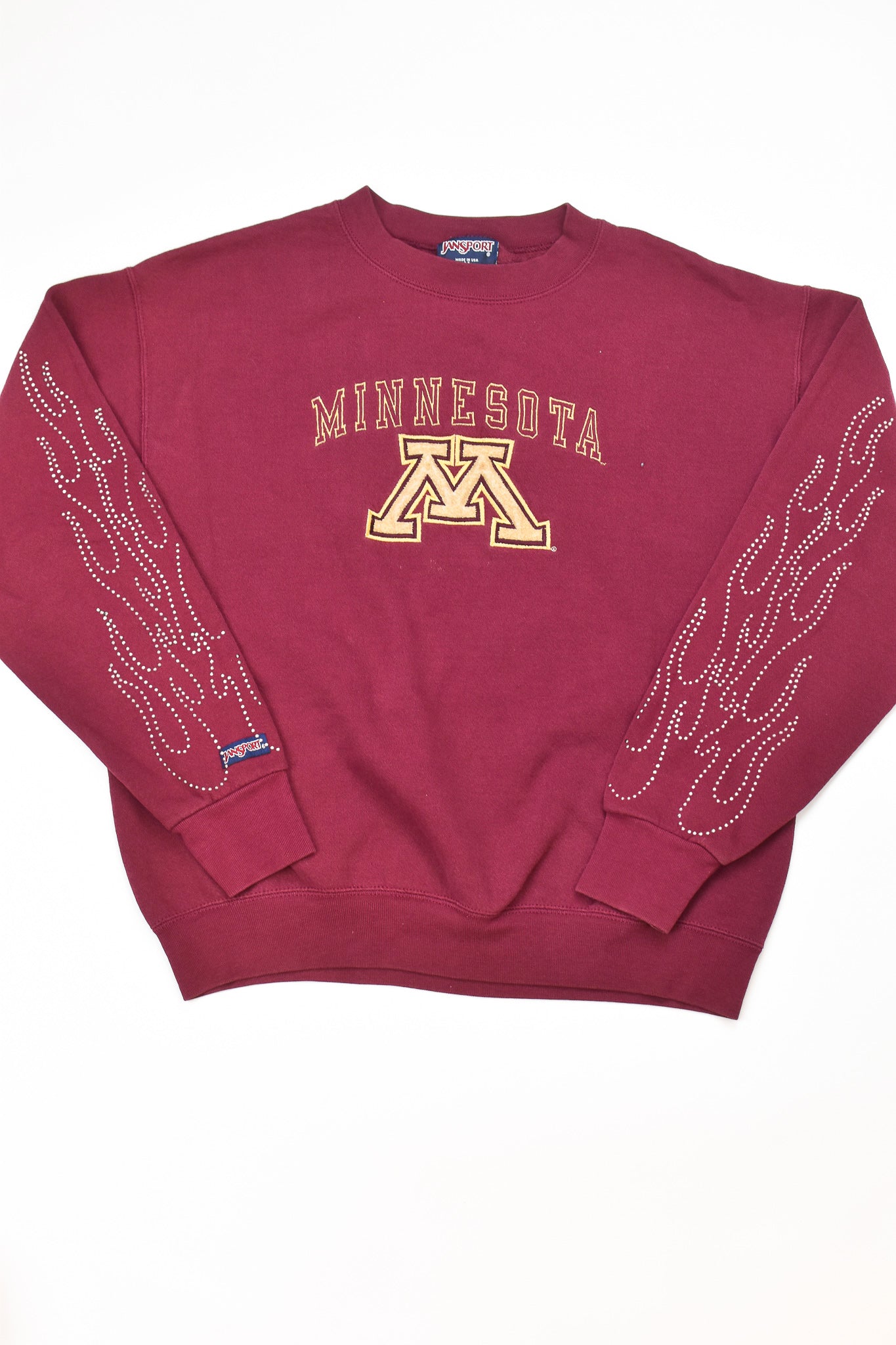 Upcycled Vintage Minnesota Gophers Flame Sweatshirt