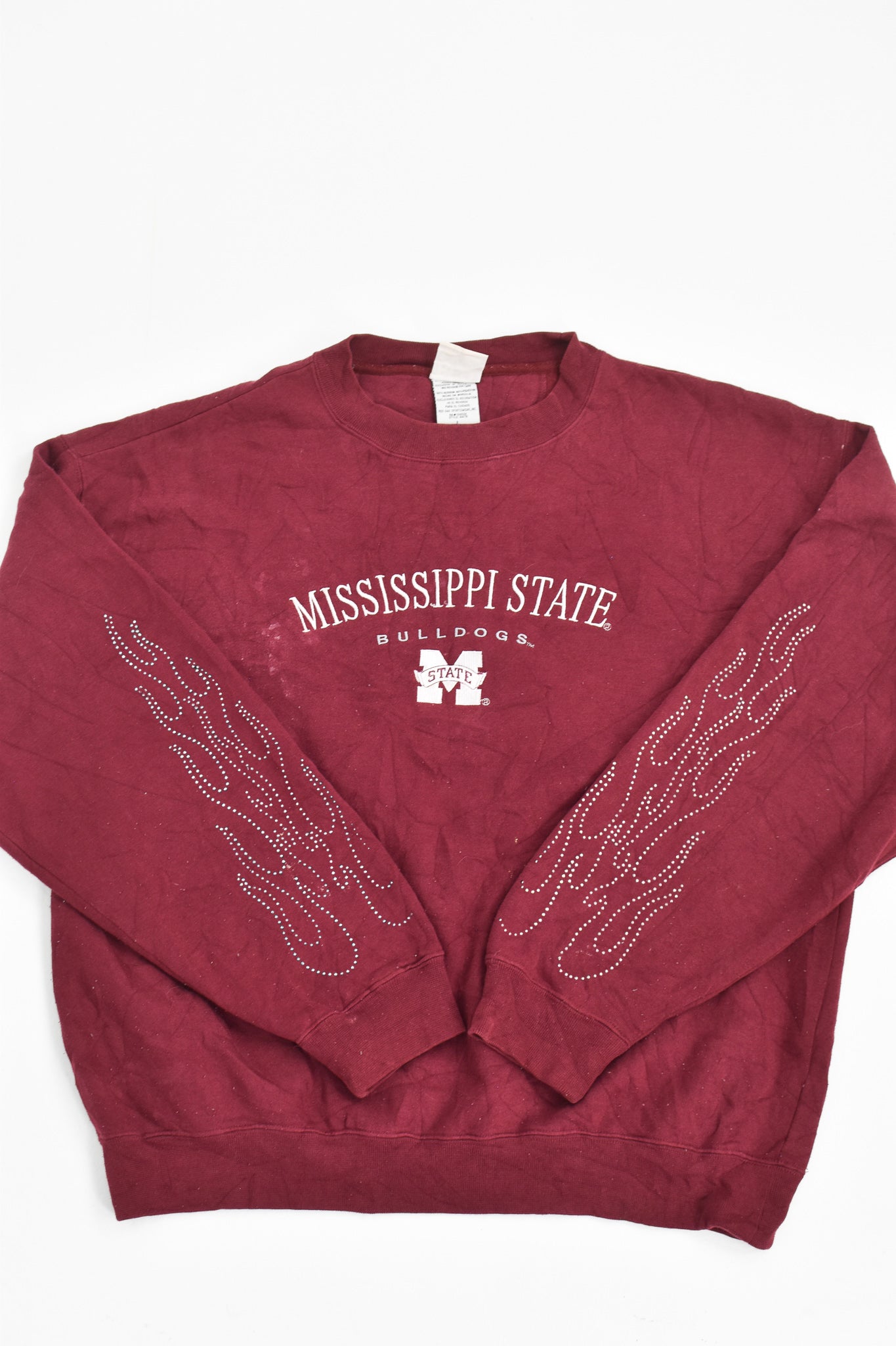 Upcycled Vintage Mississippi Flame Sweatshirt