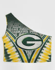 Upcycled Packers One Shoulder Tank Top