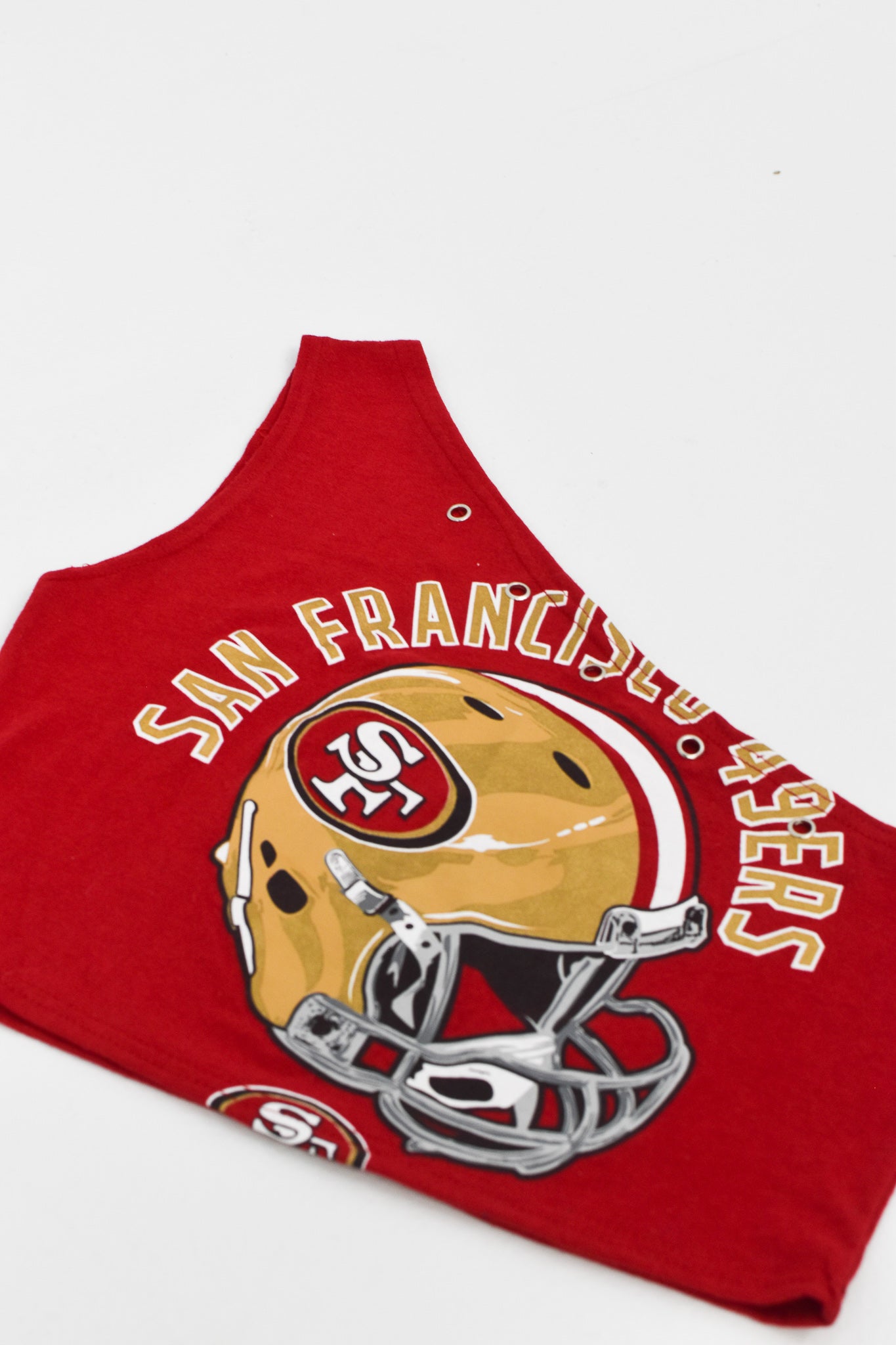 Upcycled 49ers One Shoulder Tank Top
