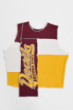 Upcycled Arizona State Scrappy Tank Top