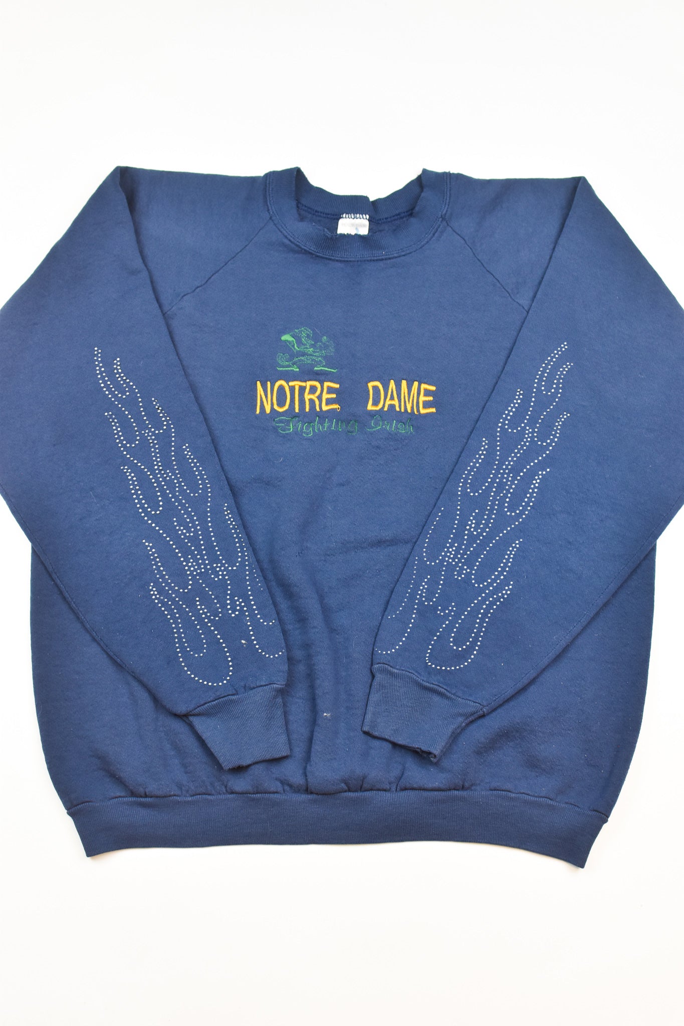 Upcycled Vintage Bills Flame Sweatshirt - Tonguetied Apparel