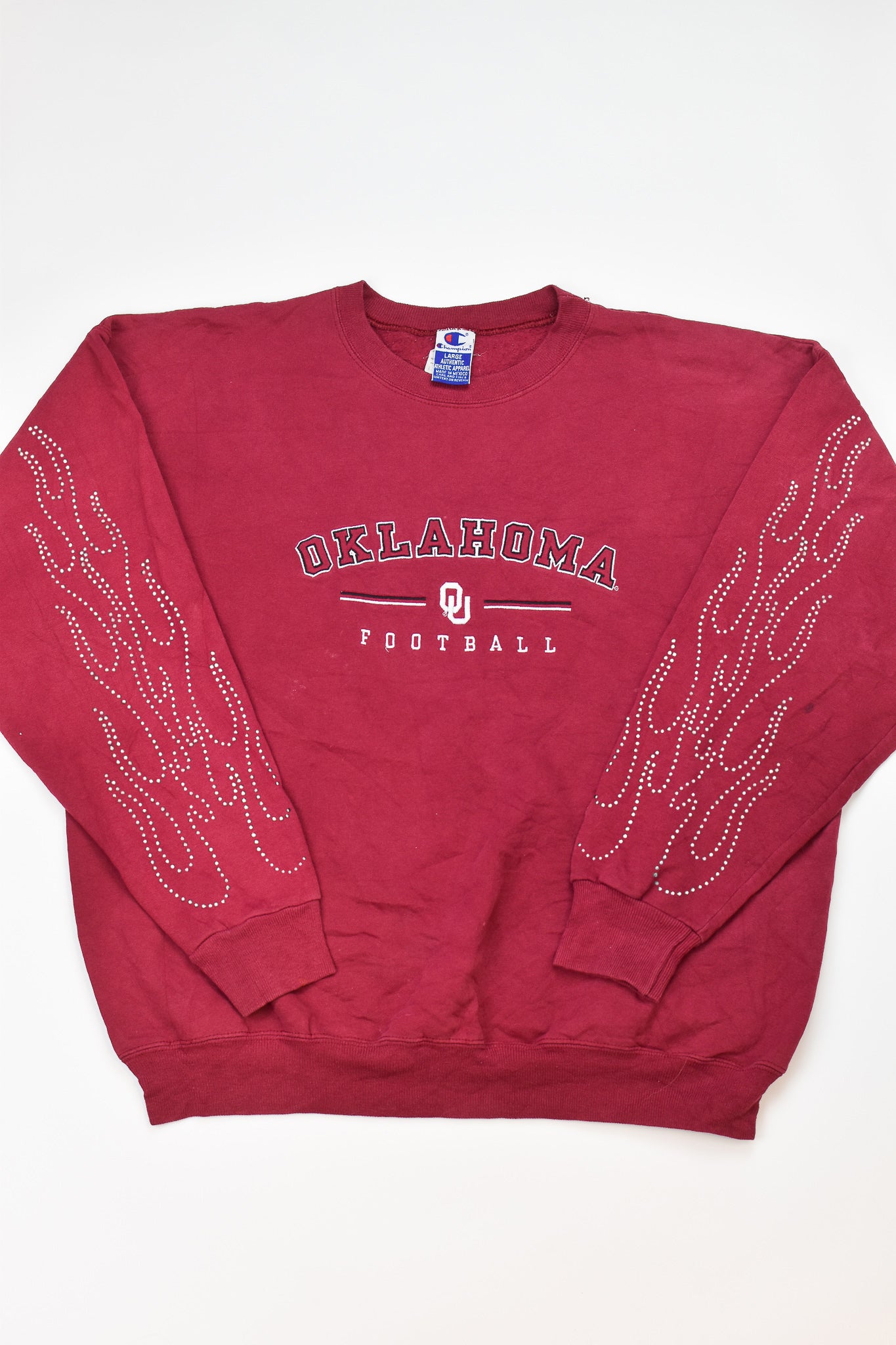 Upcycled Vintage Oklahoma Flame Sweatshirt