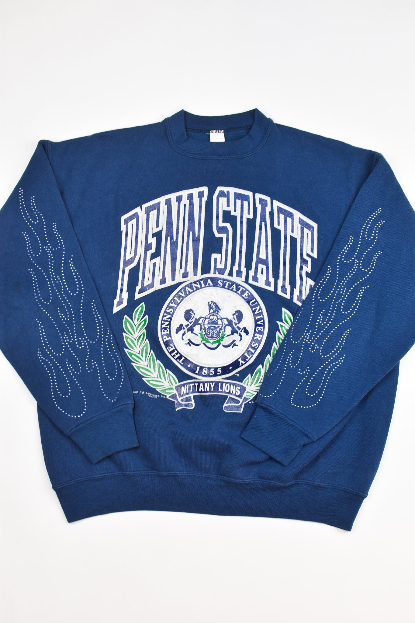Upcycled Vintage Penn State Flame Sweatshirt