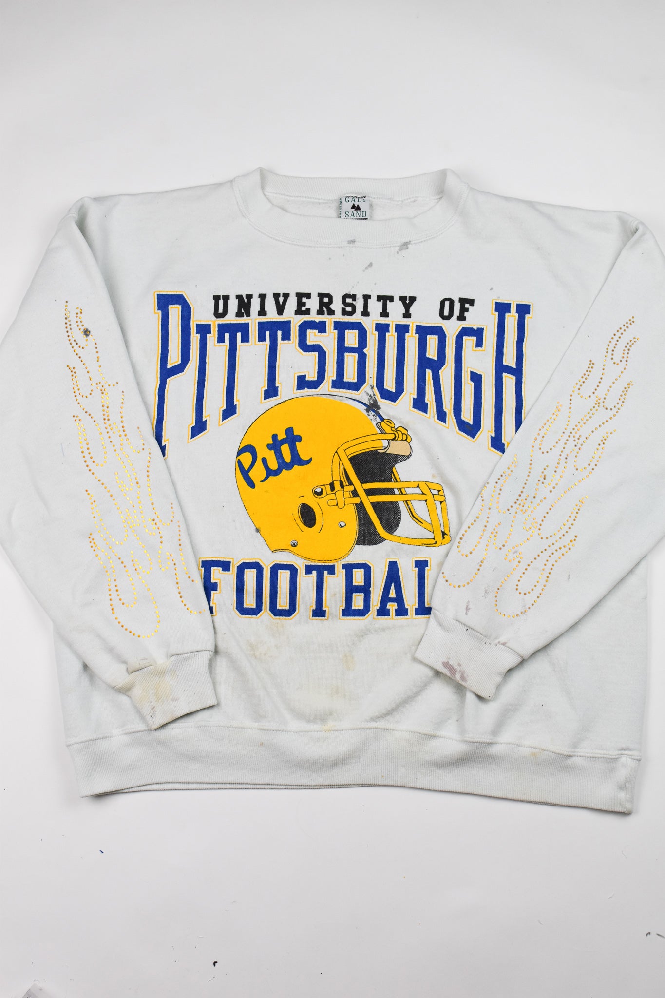 Upcycled Vintage Pittsburgh Flame Sweatshirt