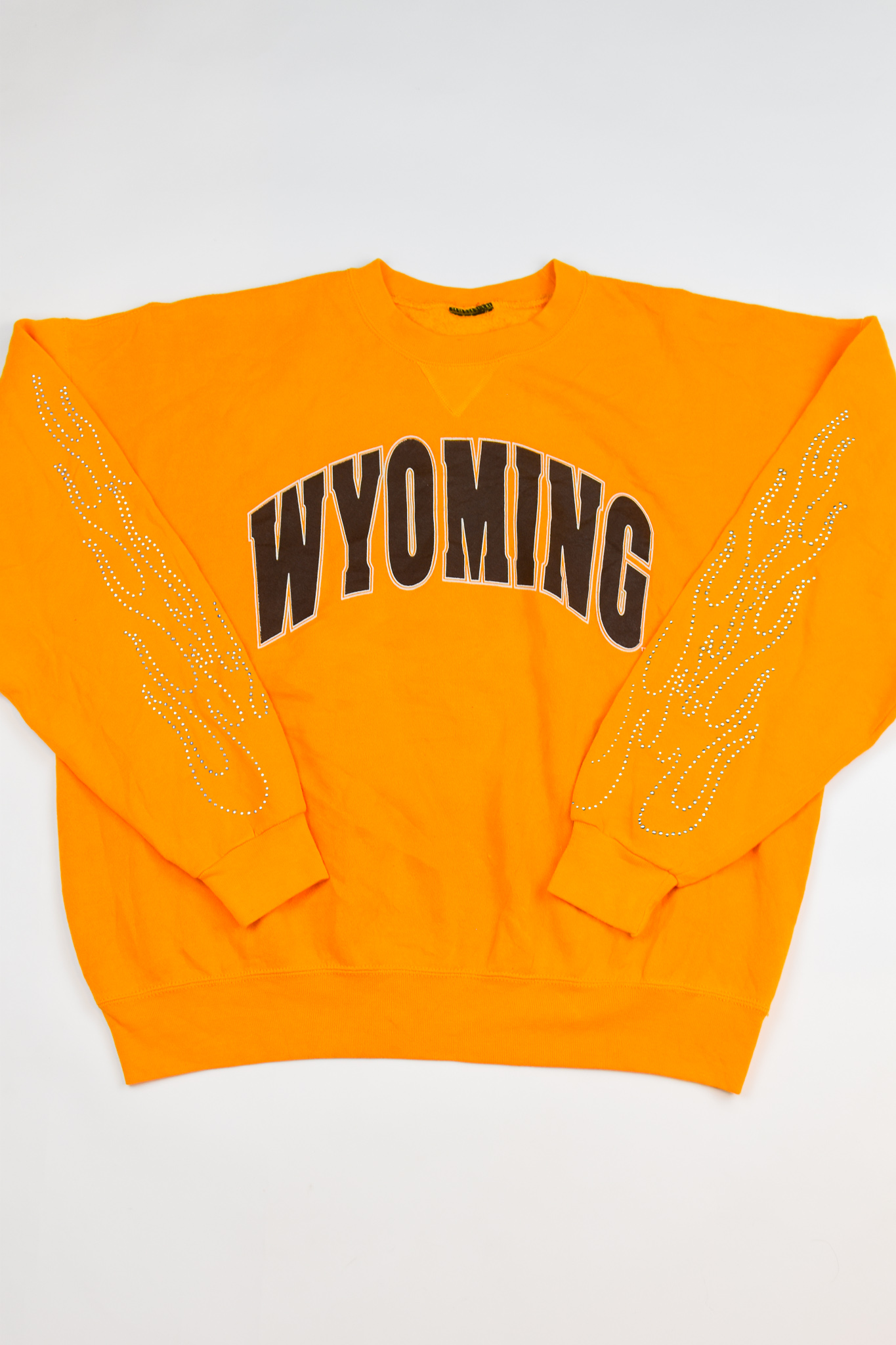 Upcycled Vintage Wyoming Flame Sweatshirt